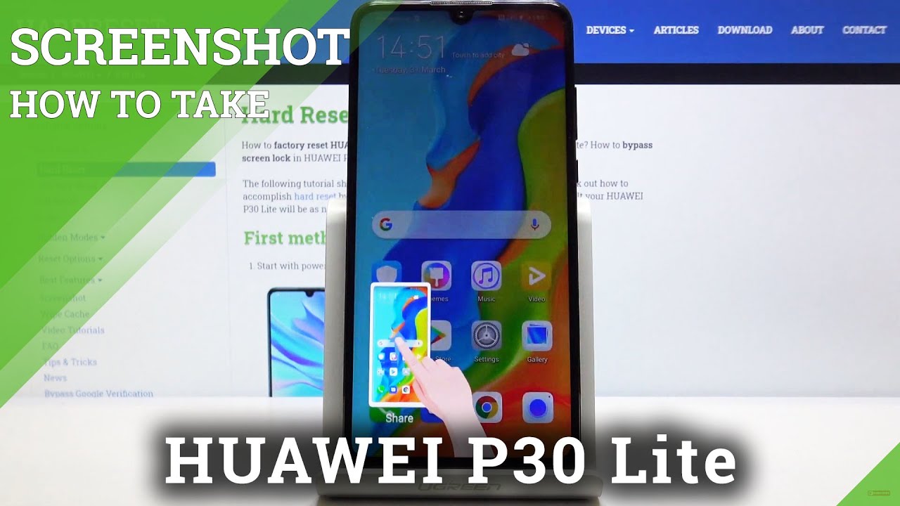 How to Take Screenshot on Huawei P30 Lite