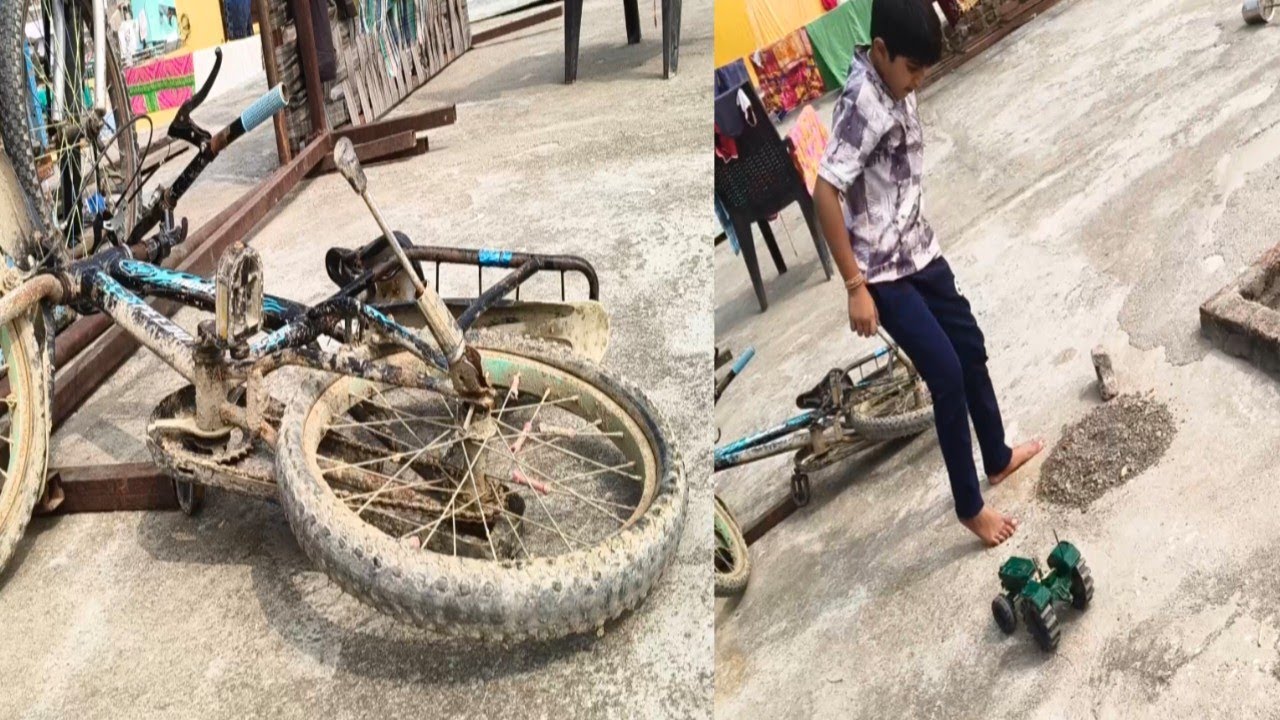 🤭 हर्ष ने साईकिल तोड़ दी और मिटी भी खाने लगा 😡