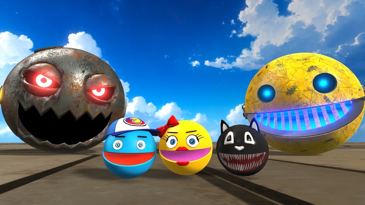 IRON PACMAN VS YELLOW ROBOT PACMAN