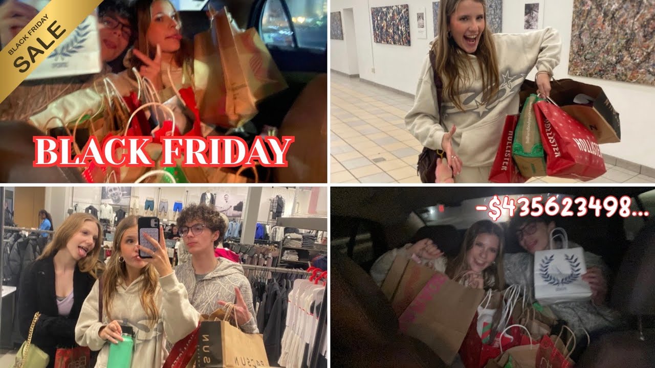 BLACK FRIDAY MALL SHOPPING VLOG 🛍️ | so busy, chaotic, 2016 vibes, Dunkin, lots of clothes