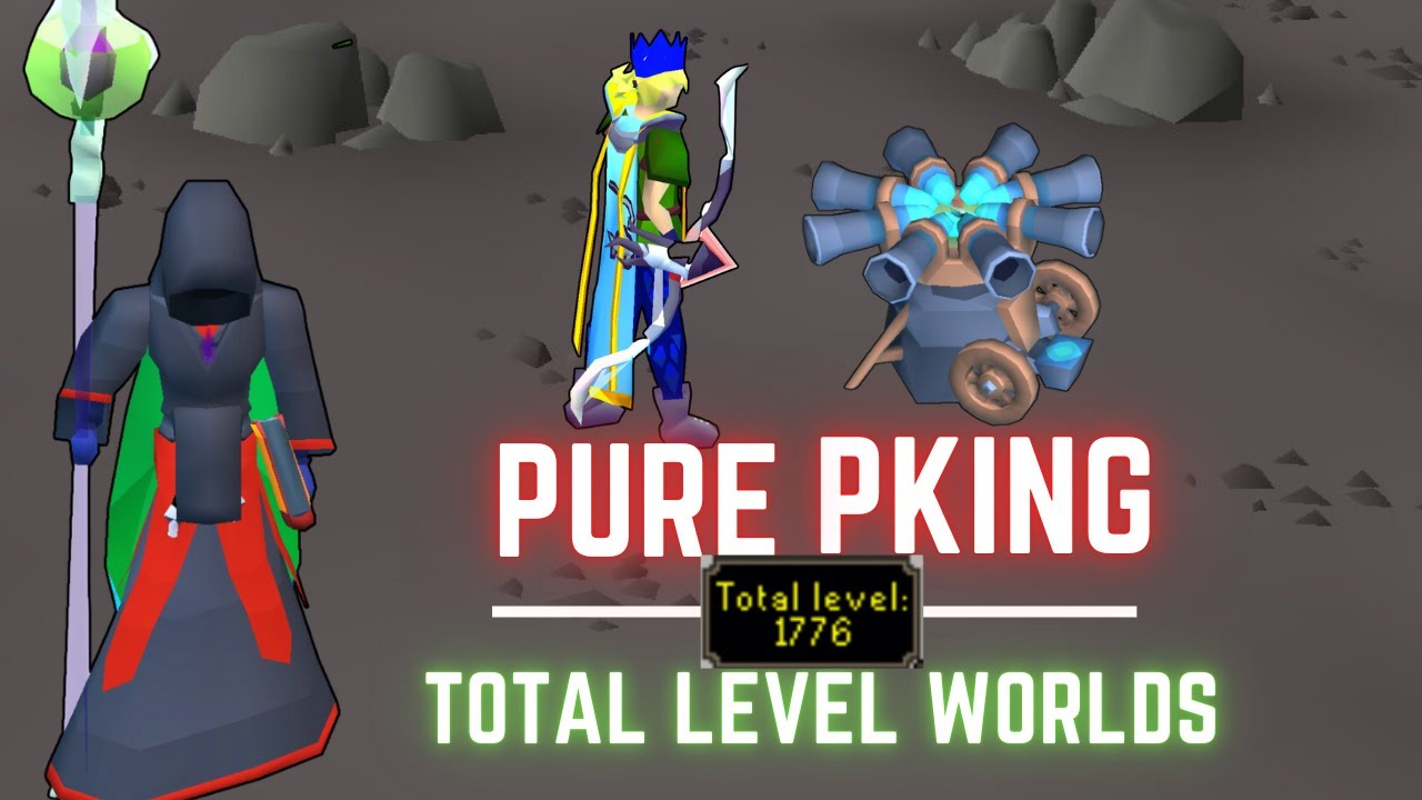 Игроки Pking на моем PURE в Total Level Worlds