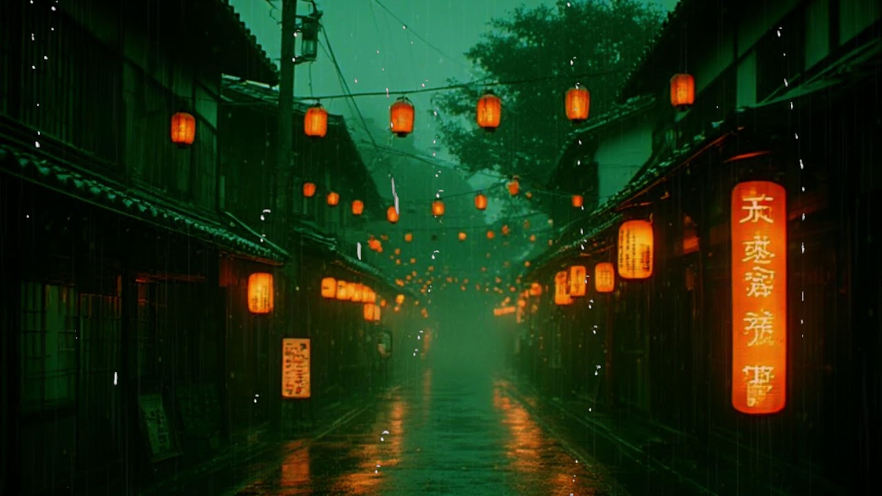 Japanese Rainy Ambience ☔ Lofi Chill Sounds to Keep your mind free, Relax and Stress Relief ️🎧