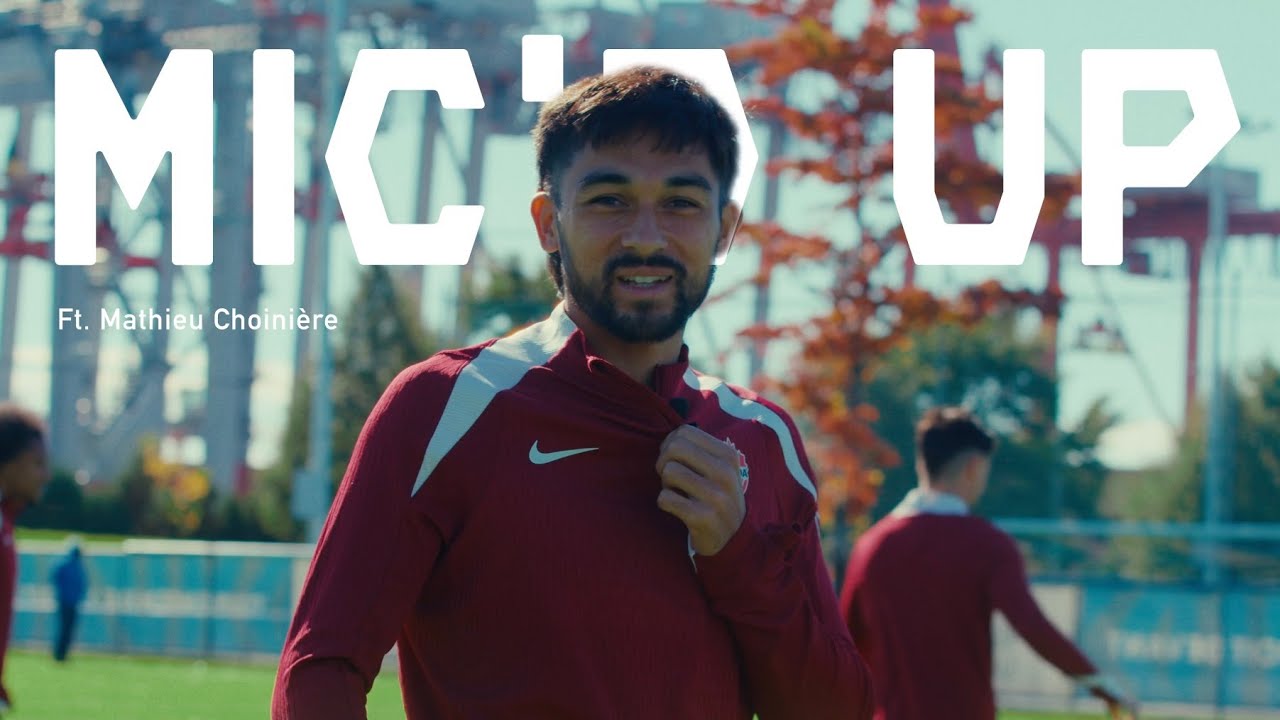 Микрофон включен | Матье Шуаньер | Присоединяйтесь к BTS на тренировке #CANMNT в Монреале, Квебек