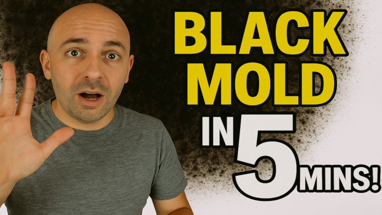 Black Mold - How To Kill Toxic Mold In Under 5 Mins!