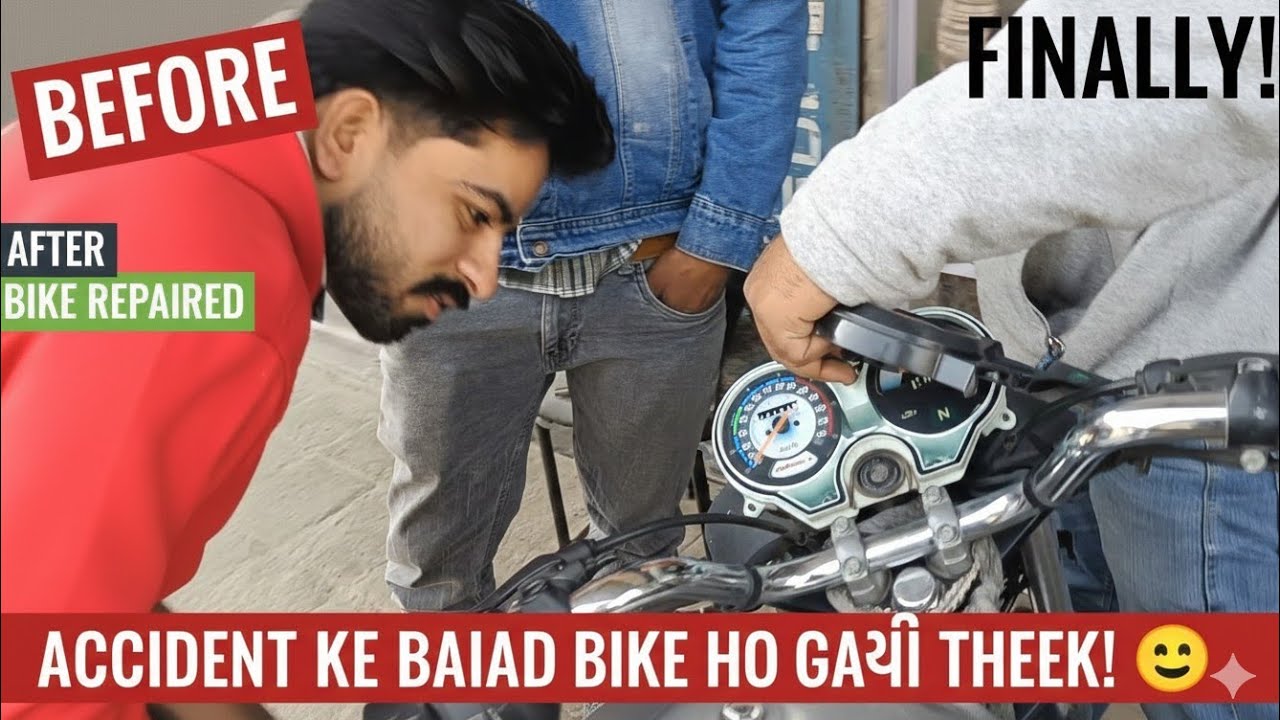 ​Accident Ke 3 Din Baad: Bike Ki Halat Dekho | harishvloglife 😟