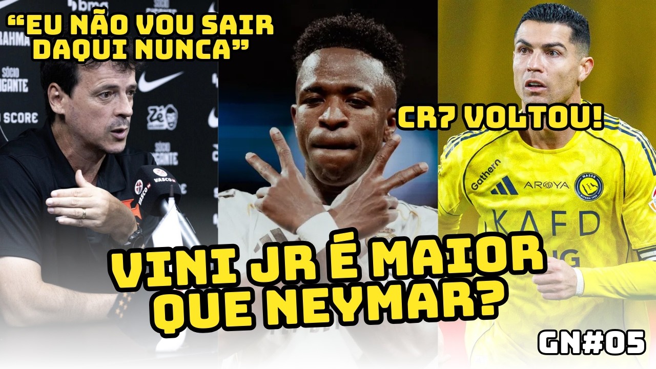 🚨 VINI JR SUPERA NEYMAR, DINIZ DESCARTA DEMISSÃO E CR7 VOLTA COM GOL! - GIRO DE NOTÍCIAS #05