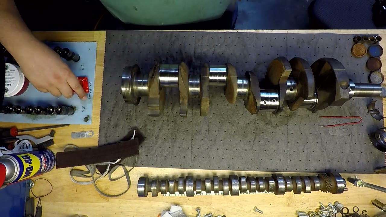 Mustang 289 1968 года, коленвал, отполированный вручную