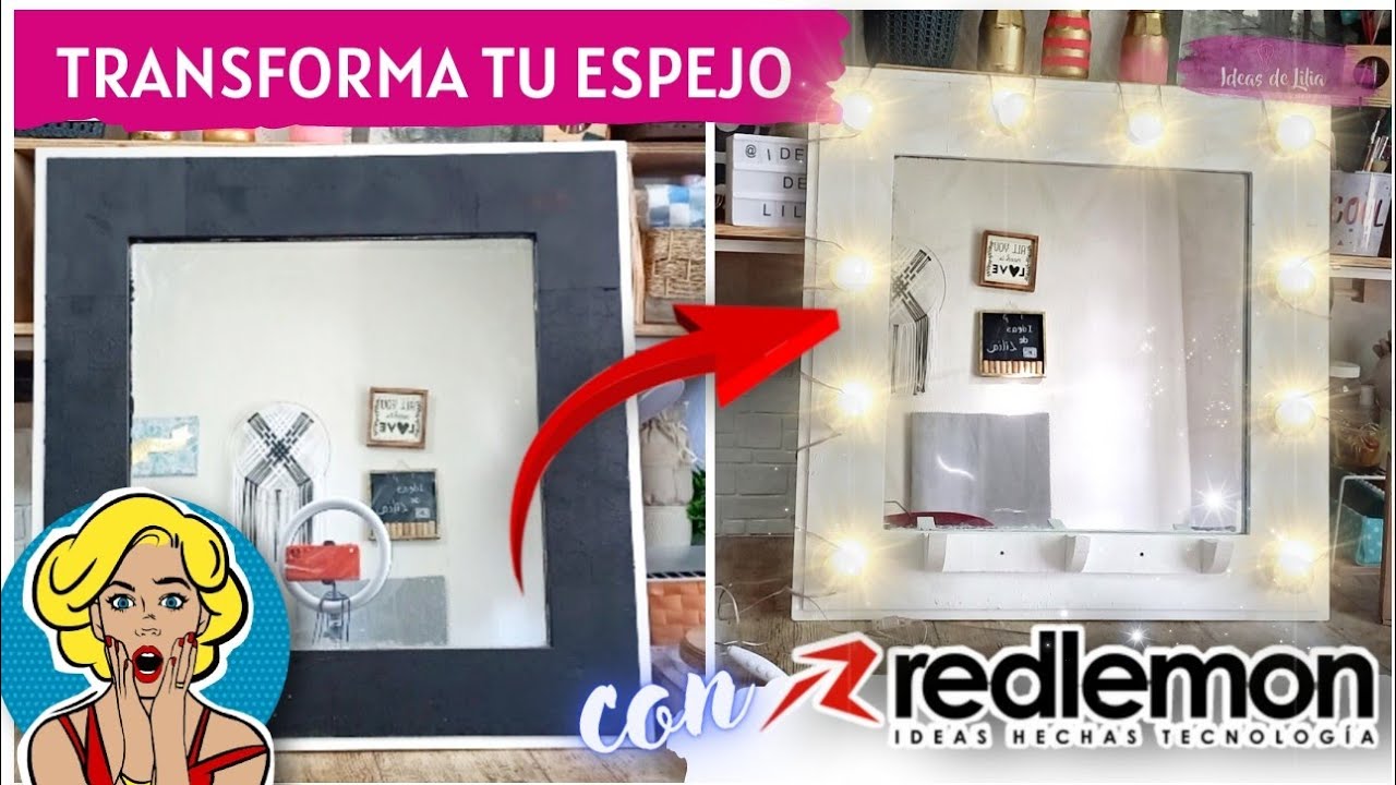 HAZ TU ESPEJO VANITY / RECICLANDO UN ESPEJO