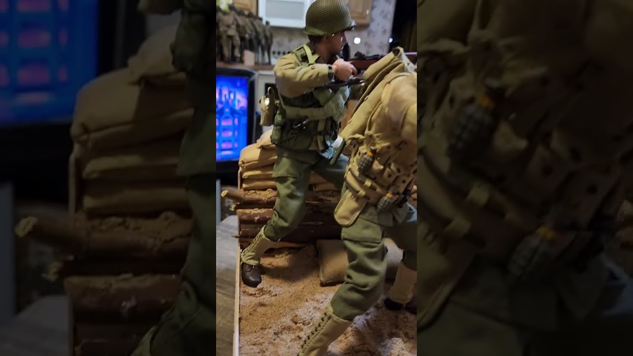 1/6 scale WW 2  beach diorama