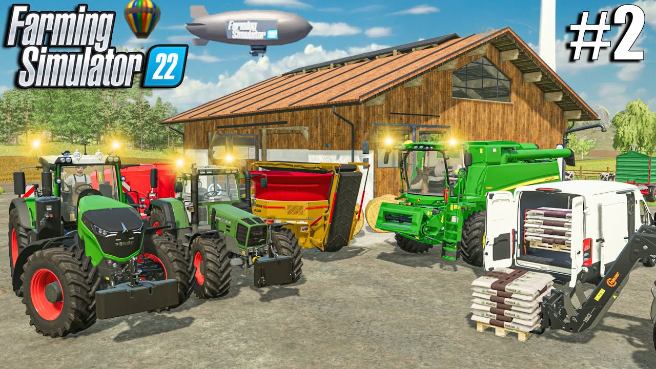 Upgrading THE FARM with COWS & Canola Harvest | COWS in Felsbrunn | Farming Simulator 22 Timelapse 2