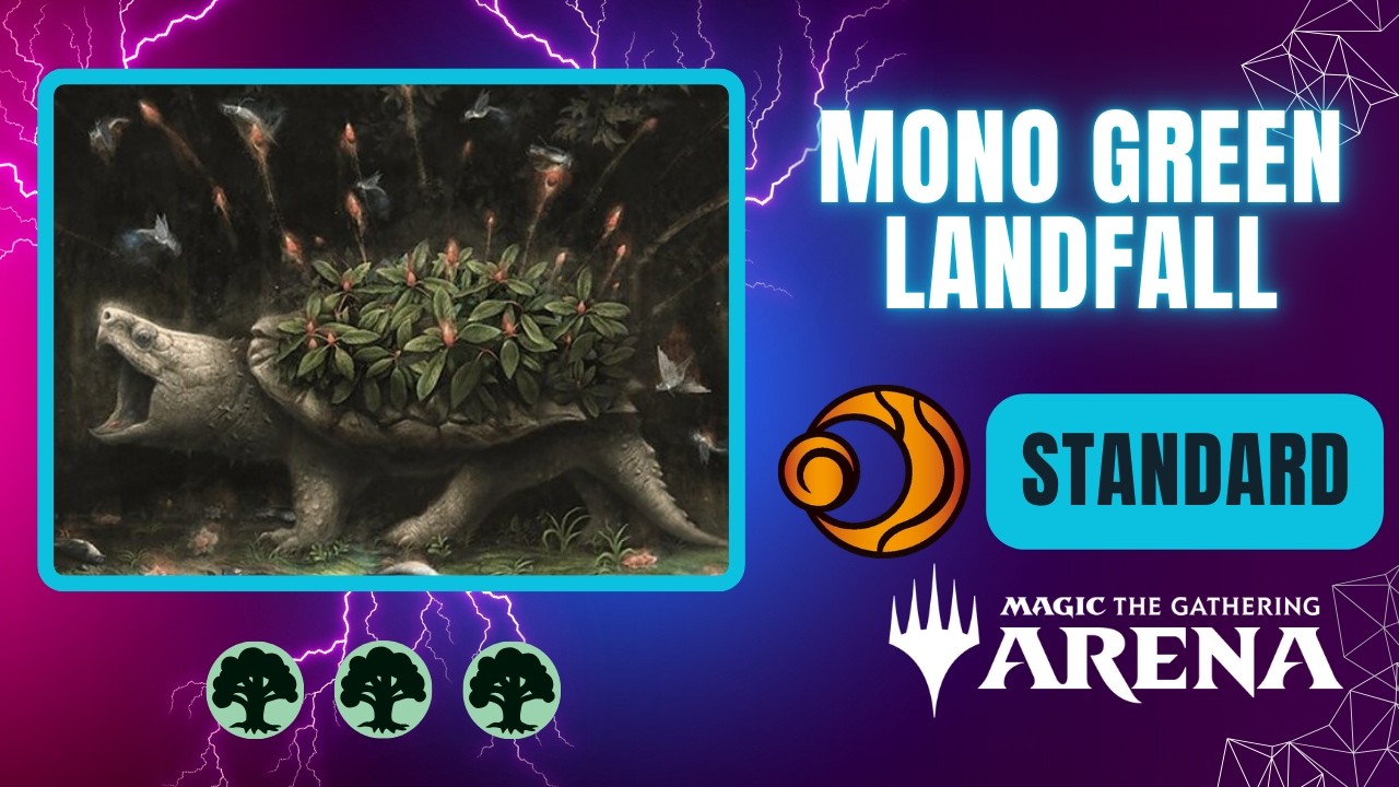 🌳🌳🌳 Моно-зеленая Landfall | Стандарт | Геймплей Magic the Gathering Arena | ECL | BO1