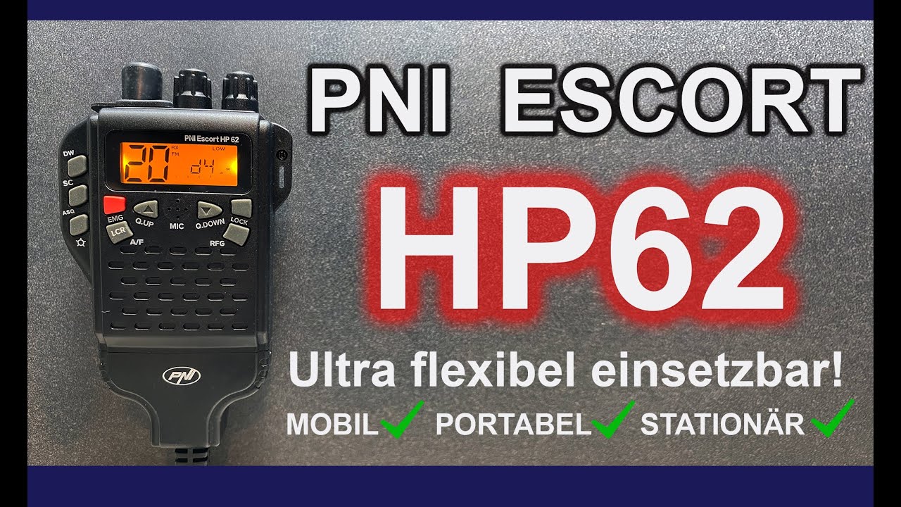 TOP!  PNI ESCORT HP62 - MOBIL + PORTABEL + STATION&Auml;R! Kommt in meinen Notfall-Rucksack!
