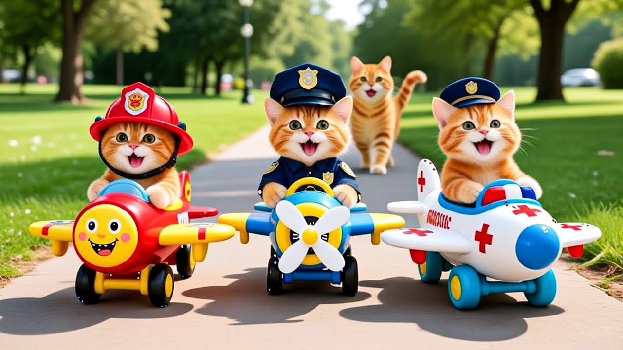 😺 Mama Cat’s Daily Life Selling Juice | Cute Kittens Enjoy Fun Amusement Park Day 🎢🍹