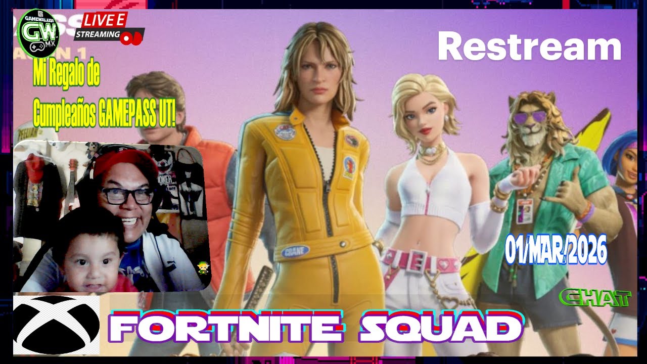 MI regalo de Cumpleaños ! Don Lukas Juega!🔴EN VIVO:🎮Fortnite y +lMulti|01/Mar/2026