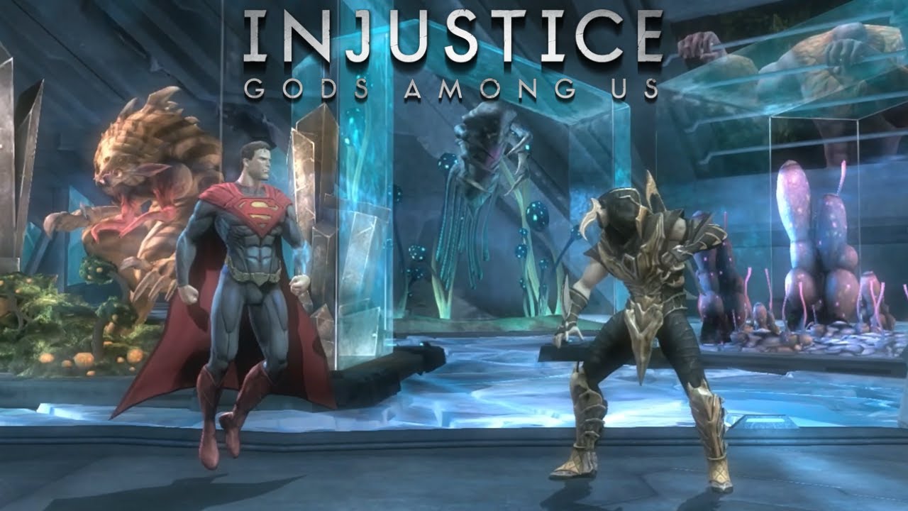 Superman Vs Scorpion In Injustice Gods Among Us (4K)