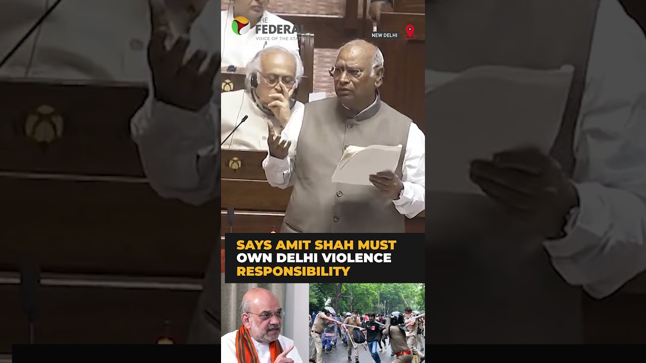 Kharge targets Amit Shah during anti-paper leak bill debate | #shorts