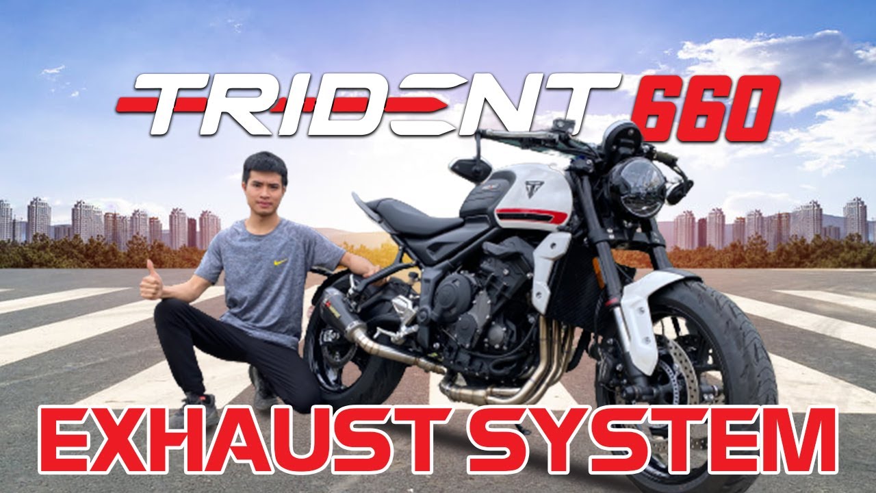 TRIDENT 660 đầu tiên độ pô Full System Akrapovic | Trident 660 Exhaust System