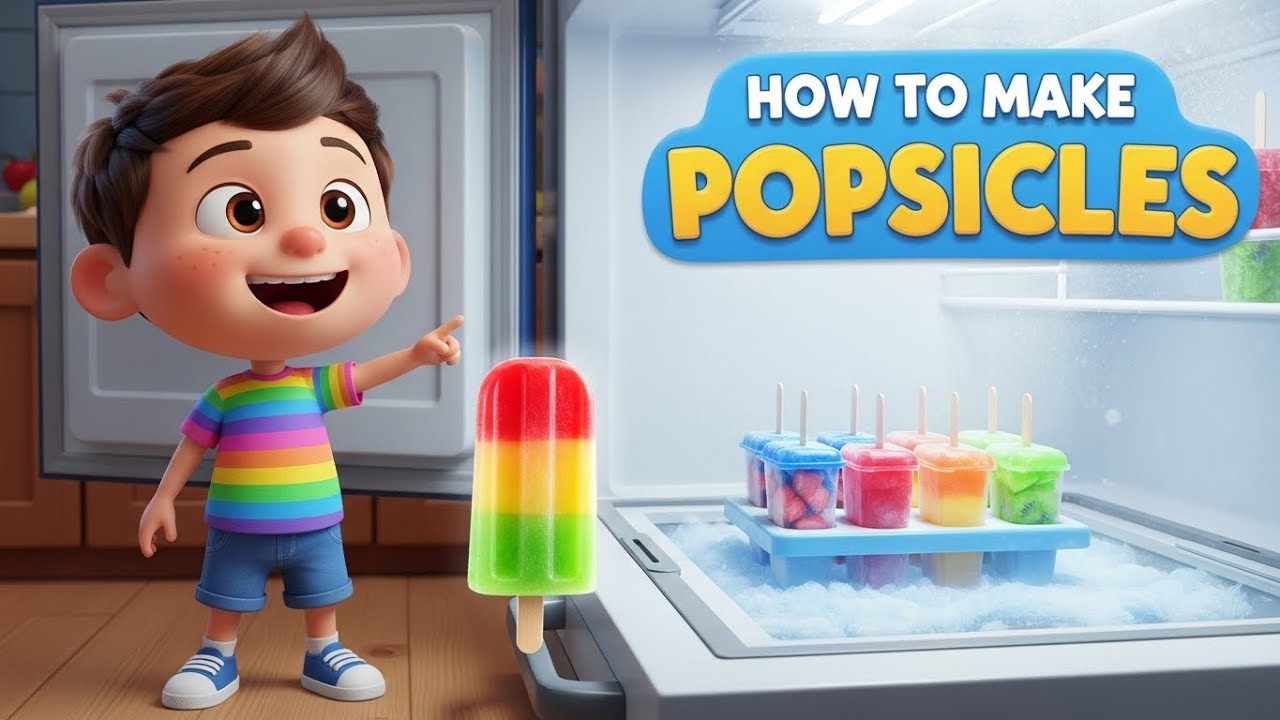 Colors of the Rainbow Song | Yummy Fruit Popsicles 🍦