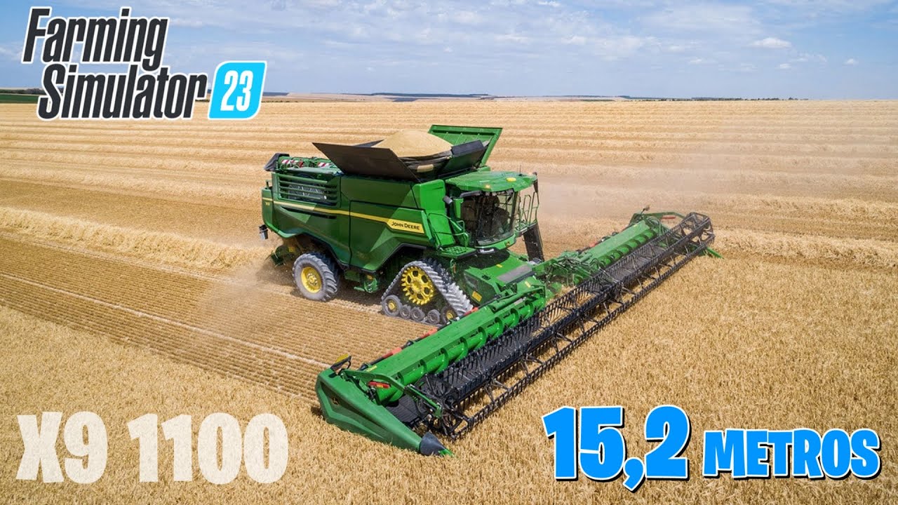 Cosechadora John Deere 9X Farming Simulator 23 | Orugas Para El Lodo