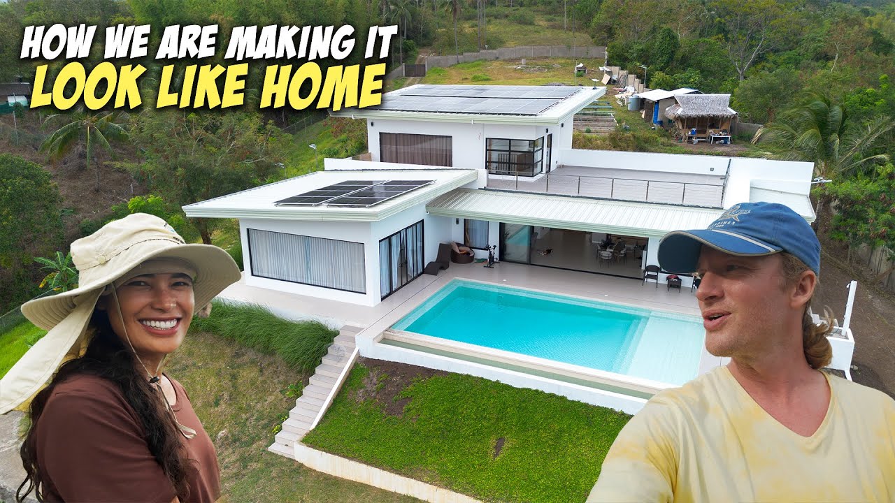 Landscaping our Home in the Philippines - Fresh Cow Meat Delivery & Our First Watermelons!