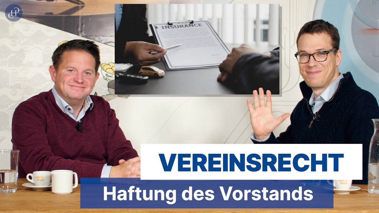 Vereinsrecht: Haftung des Vorstands und Versicherung - npo news&wissen Folge 55