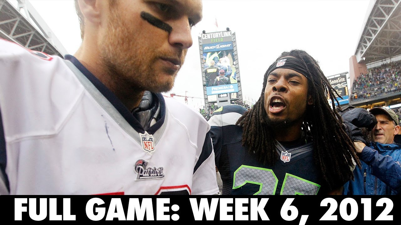 The Game that Made Legion of Boom Famous! Patriots vs. Seahawks Week 6, 2012 FULL GAME