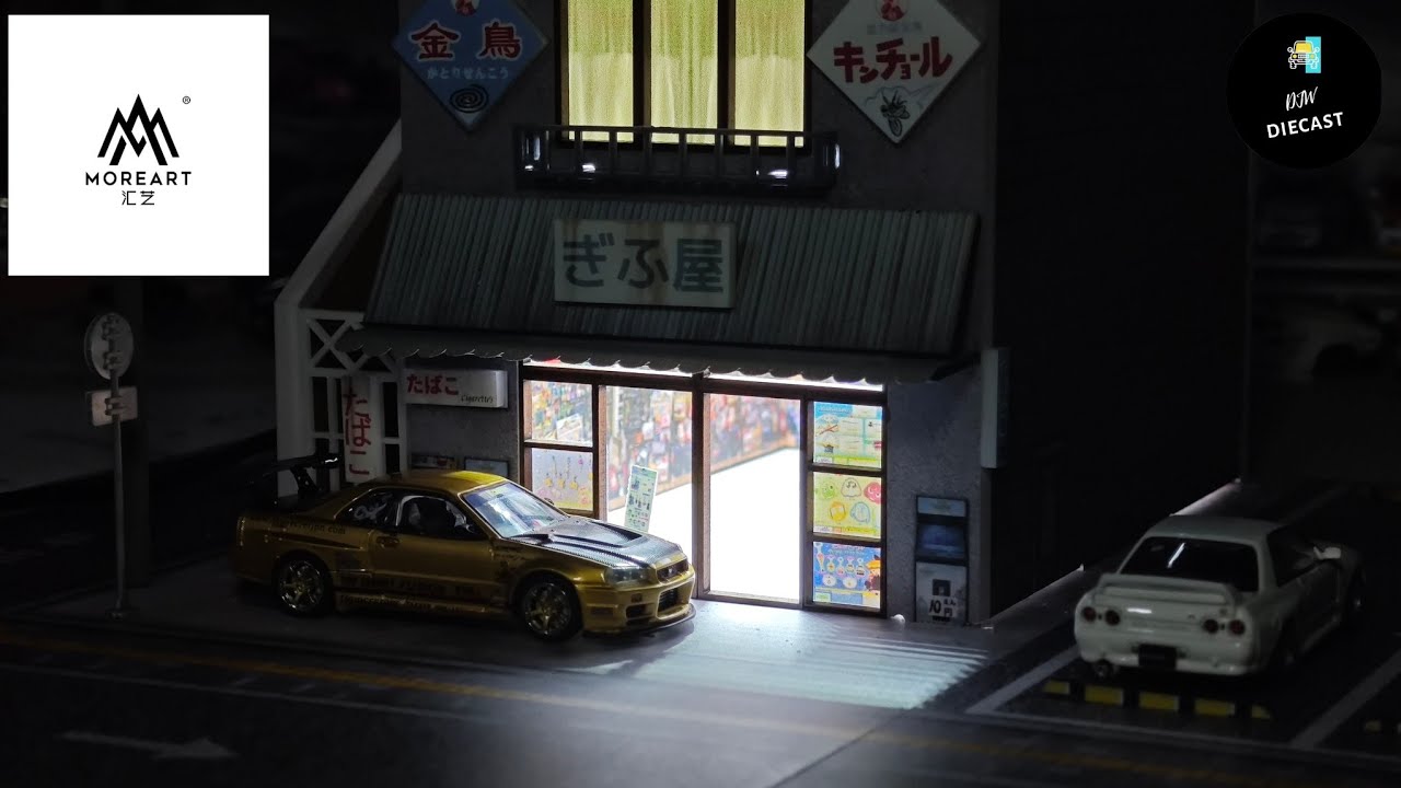 Japanese Candy House Scene Diorama by More Art 1/64 | UNBOXING and REVIEW