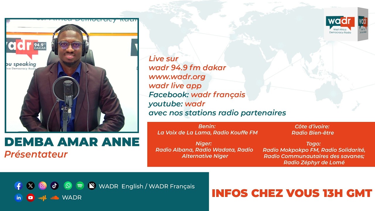 🔴🎥WADR INFO CHEZ VOUS TROISIEME EDITION 12/03/2026