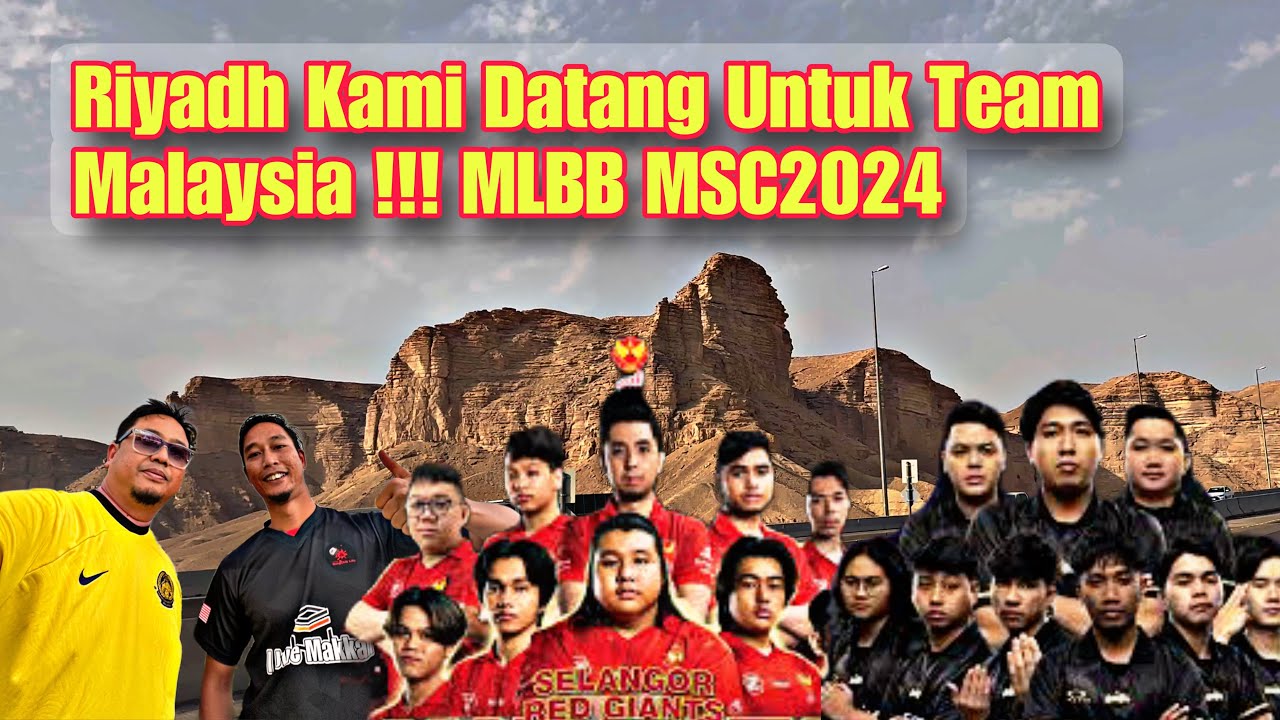 Merentas 1000km Hanya Untuk Menyokong Team Malaysia Di MSC Mobile Lagend !!! Makkah -  Riyadh
