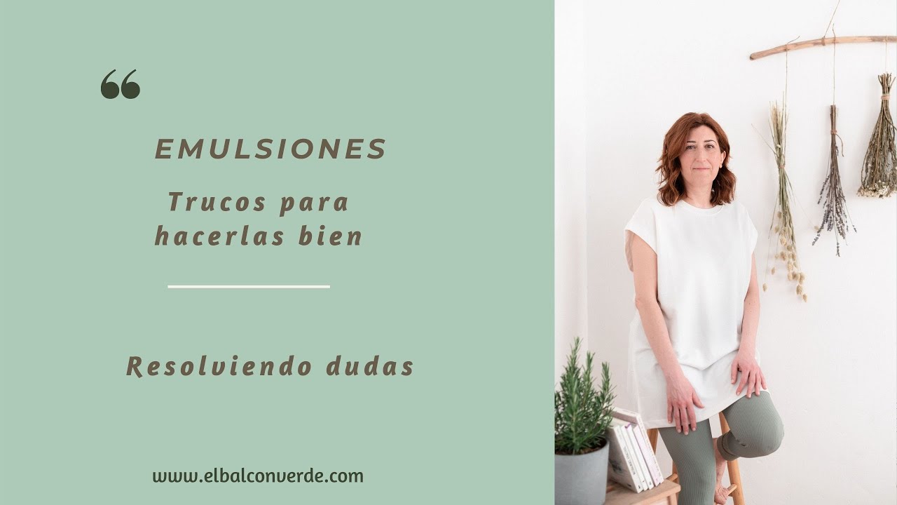 TRUCOS PARA HACER BIEN UNA EMULSION