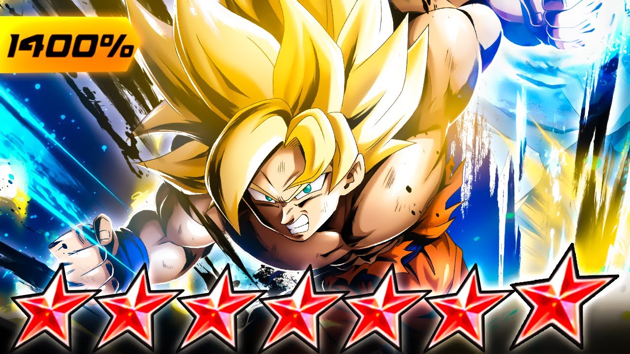 (Dragon Ball Legends) ZENKAI 7, 1400%, 14 STAR BLU SSJ GOKU! ACTUALLY ONE-PUNCH MAN!