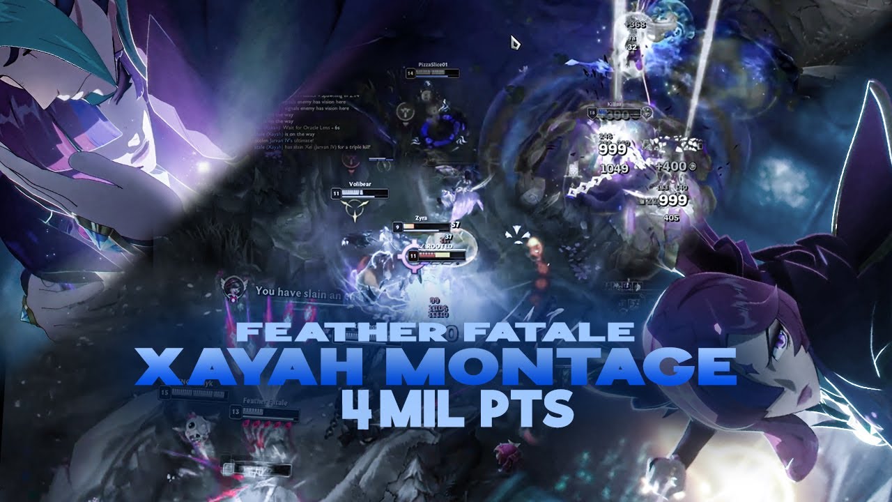 UNREAL XAYAH OUTPLAYS | 4 MILL XAYAH MONTAGE [#5] | FEATHER FATALE