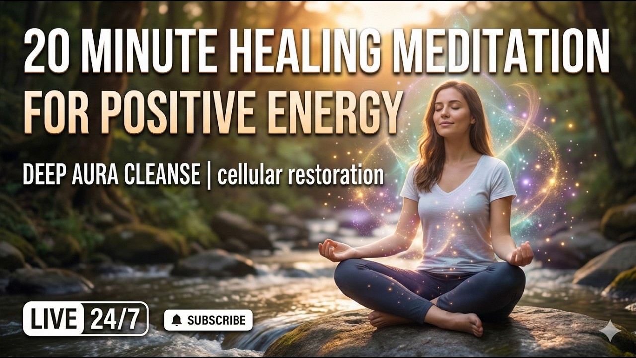 20 Minute Healing Meditation Music for Positive Energy | Deep Aura Cleanse & Restoration 🧘‍♂️✨