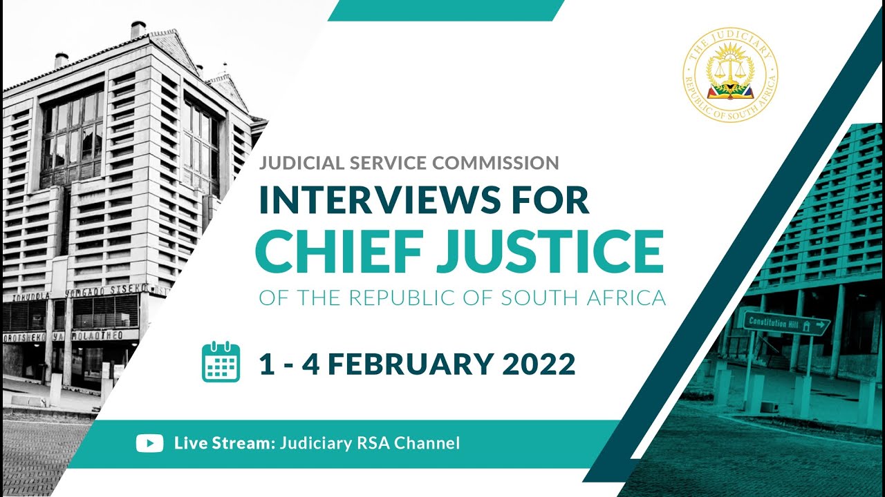 Judicial Service Commission Interviews for Chief Justice, 2 February 2022: President M M L Maya (2)