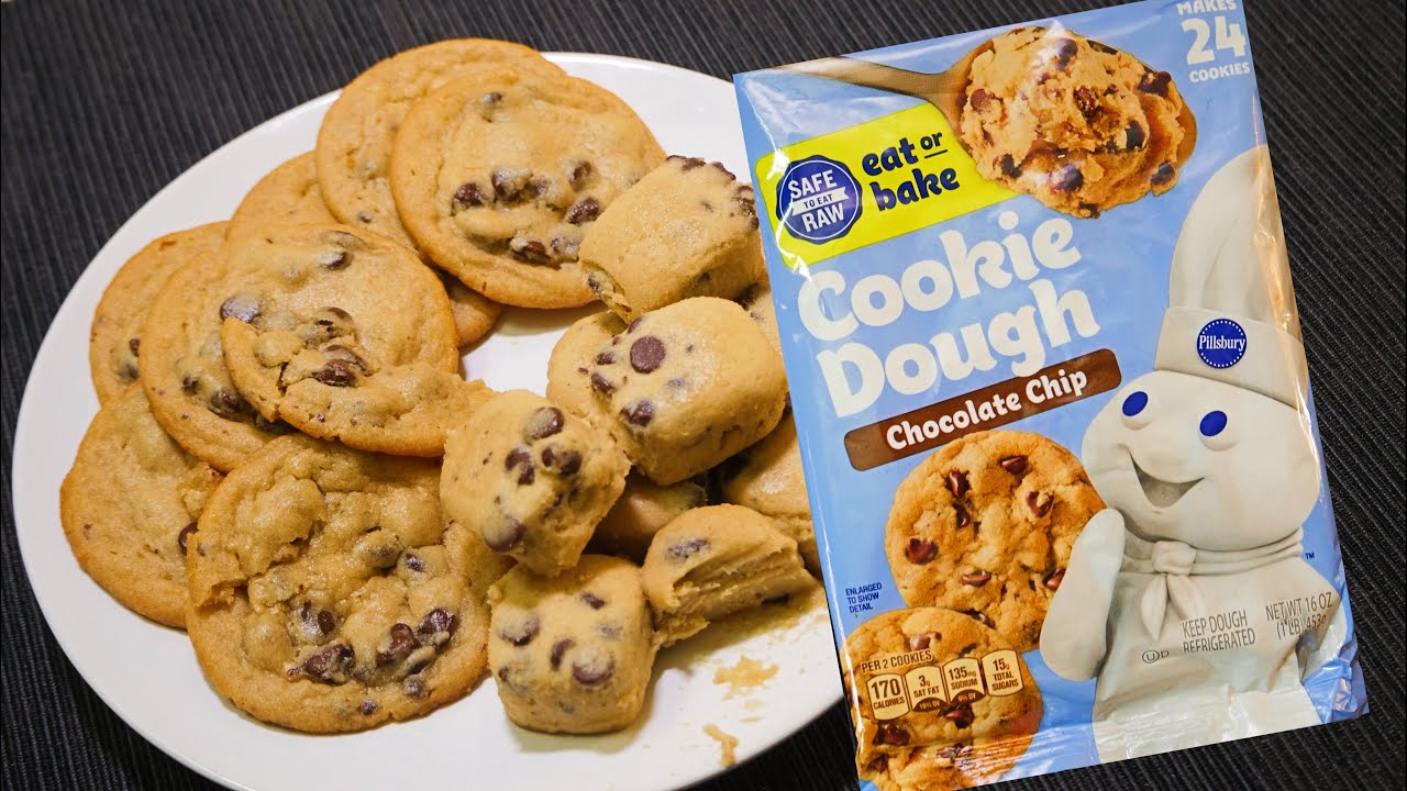 EAT Before BAKE! Pillsbury Chocolate Chip Cookie Dough