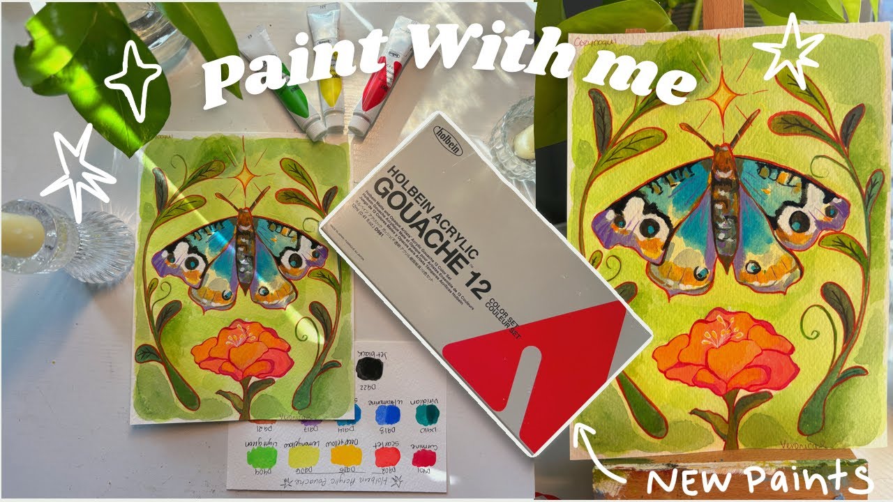☆ Painting Using Holbein Acrylic Gouache  ☆