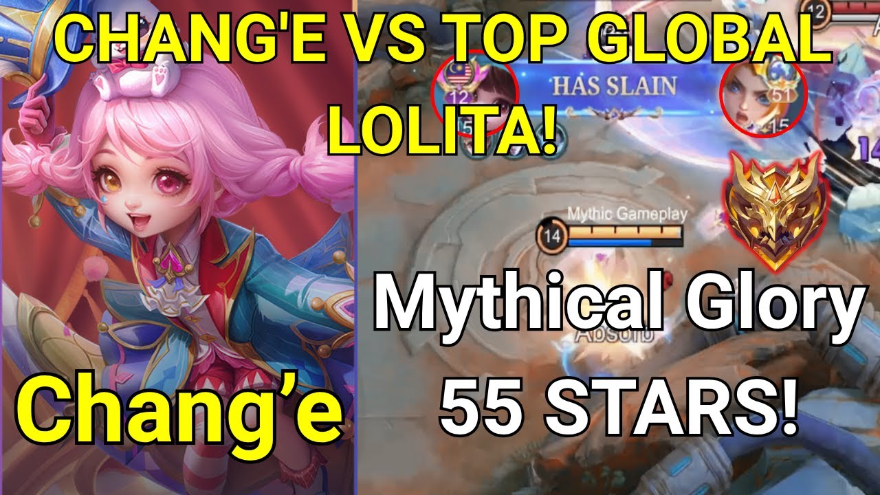 Chang'e vs Top Global Lolita! How She SURVIVED & Won Mythical Glory 55 Stars! | MLBB