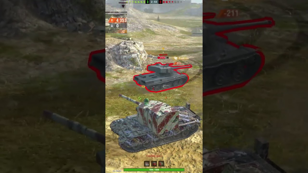 FV4005 w akcji #wotblitz #tanksblitz