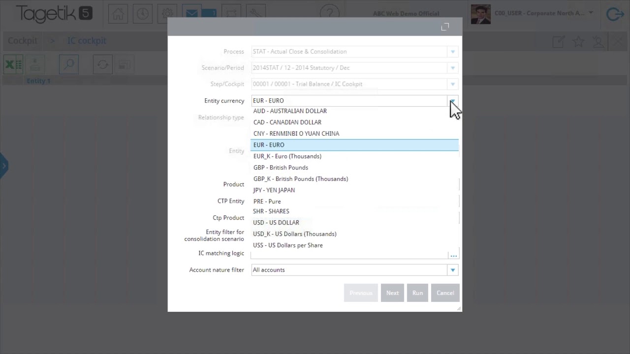 CCH Tagetik Consolidation Demo