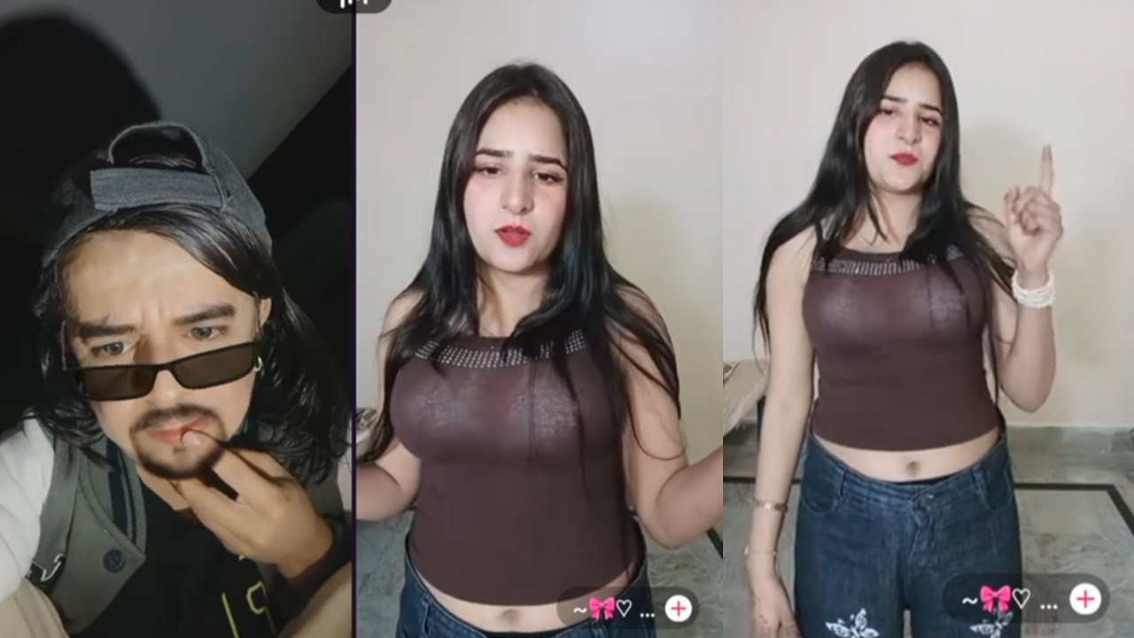 Waseem and lovely girl live new video mazaq funny life GAF shaf full show 