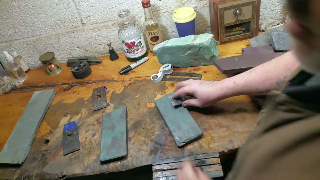 Transitional Slate Whetstones - Honing Sharpening Stones for Straight Razors & Tool Edges