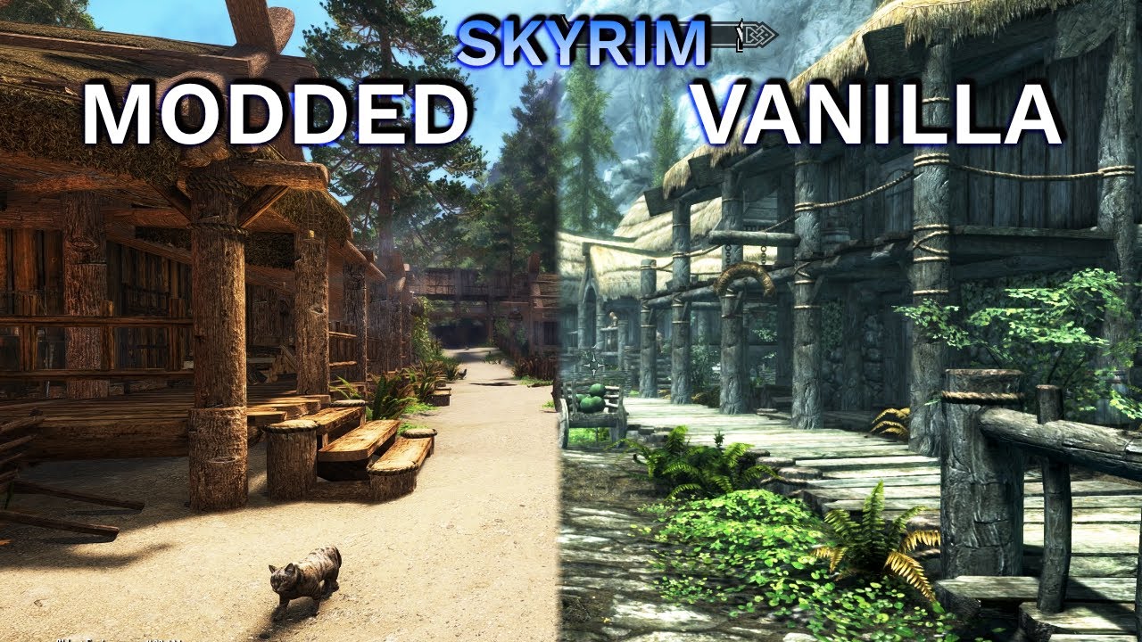 Vanilla vs Modded Skyrim in 2024