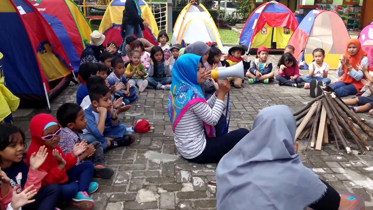 Kegiatan berkemah di TK Binakheir_Sentul