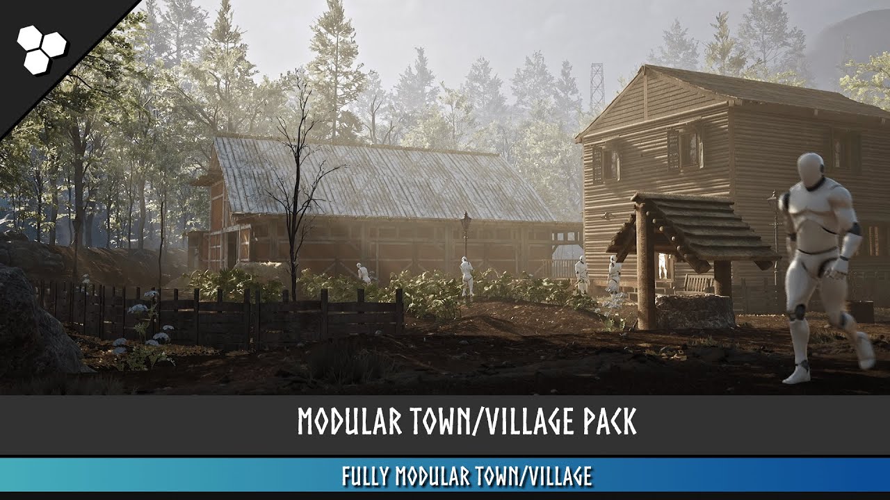 Modular Town / Village Environment [Unreal Engine Marketplace Showcase]