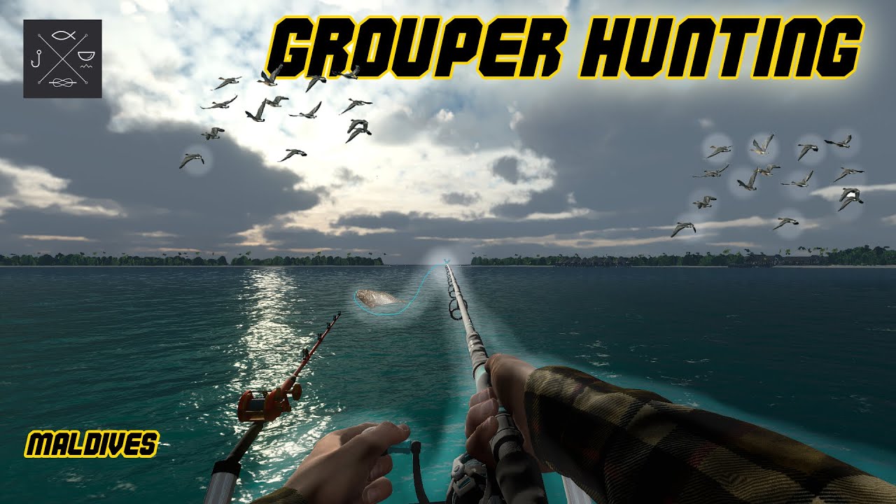 HUNTING GROUPER - MALDIVES ( FISHING PLANET GAMEPLAY )