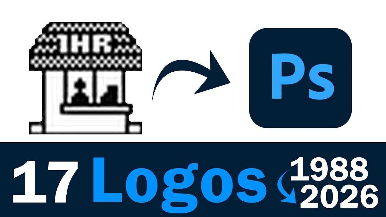 Photoshop Logo Evolution (1988–2026) | Adobe Photoshop History