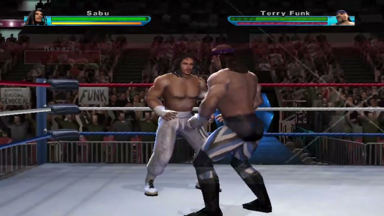 Showdown Legends of Wrestling - PS2 Gameplay - Sabu vs Terry Funk