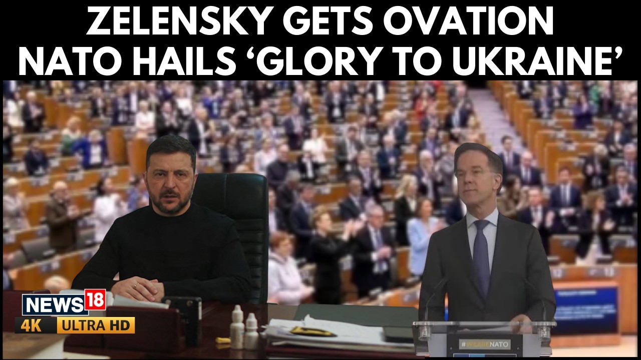 ‘Glory to Ukraine’: Zelensky Gets EU Standing Ovation, Vows Fight as War Enters Year Four | 4K
