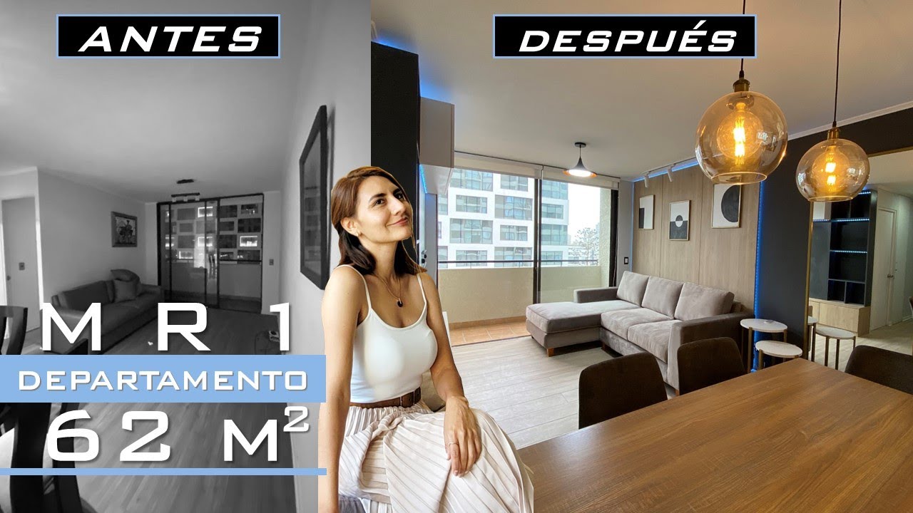 ANTES Y DESPUÉS |  REMODELACION DEPARTAMENTO MR1 DE 62 m2
