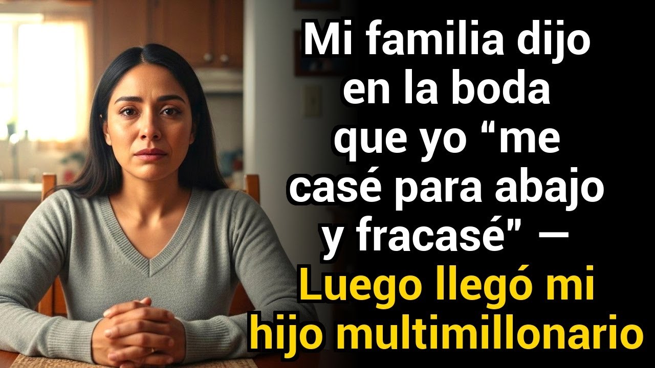 Mi familia dijo en la boda que yo “me casé para abajo y fracasé” — Luego llegó mi hijo multimillonar